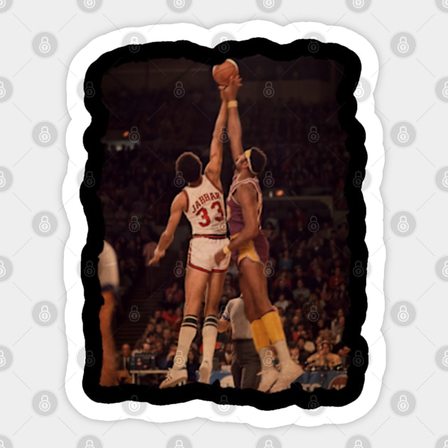 Dunk Kareem Abdul Jabbar vs Wilt Chamberlain Sticker by CAH BLUSUKAN